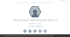 Desktop Screenshot of hexagonalawarenessmonth.com