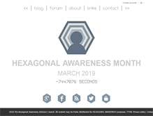 Tablet Screenshot of hexagonalawarenessmonth.com